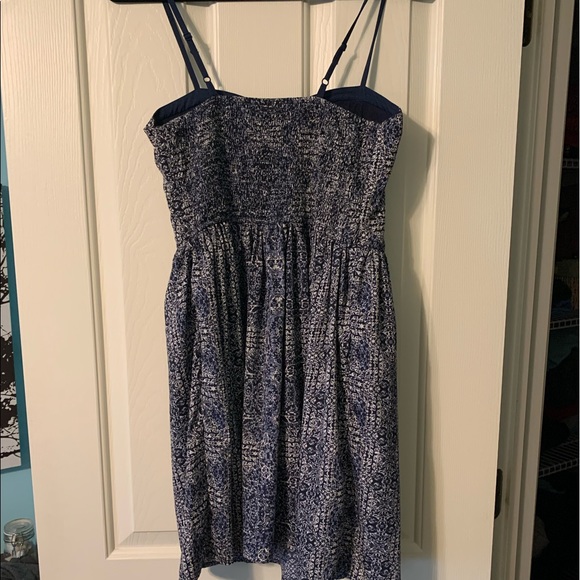 navy patterned sun dress - Picture 5 of 7